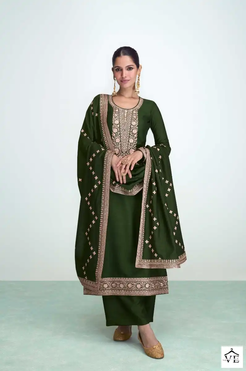 Aashirwad Syra Premium Silk Wholesale Designer Suits Catalog — Wholesale Salwar Suits, Aashirwad Creation wholesale from Surat - Gallery Image 2
