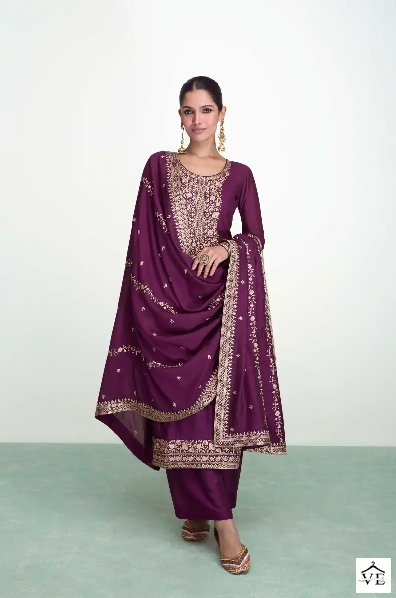 Aashirwad Syra Premium Silk Wholesale Designer Suits Catalog — Wholesale Salwar Suits, Aashirwad Creation wholesale from Surat - Gallery Image 3