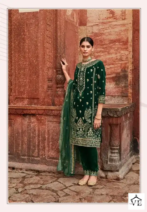 Deepsy Suits Tahjib Velvet Wholesale Designer Winter Wear Pakistani Salwar Suit Catalog — Wholesale Salwar Suits, MPA wholesale from Surat — view 6