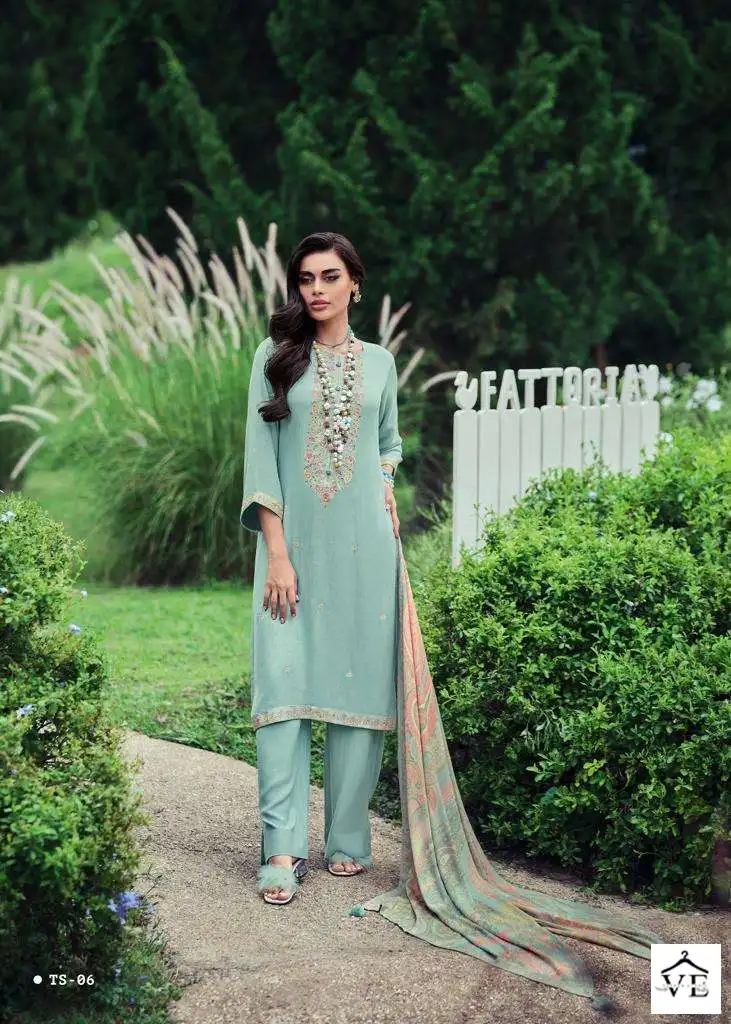Varsha Tahseen Pashmina Wholesale Fancy Embroidery Work Winter Wear Salwar Suit Catalog — Wholesale Salwar Suits, Varsha wholesale from Surat - Gallery Image 6