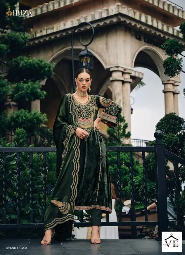 Ibiza The Velvet Hub Viscose Velvet Wholesale Designer Winter Salwar Suit Catalog — Wholesale Salwar Suits, MPA wholesale from Surat - Gallery Image 2