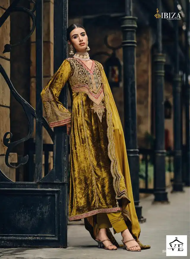 Ibiza The Velvet Hub Viscose Velvet Wholesale Designer Winter Salwar Suit Catalog — Wholesale Salwar Suits, MPA wholesale from Surat - Gallery Image 5