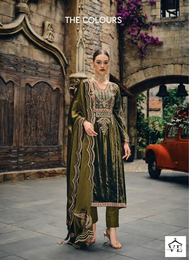 Ibiza The Velvet Hub Viscose Velvet Wholesale Designer Winter Salwar Suit Catalog — Wholesale Salwar Suits, MPA wholesale from Surat - Gallery Image 6