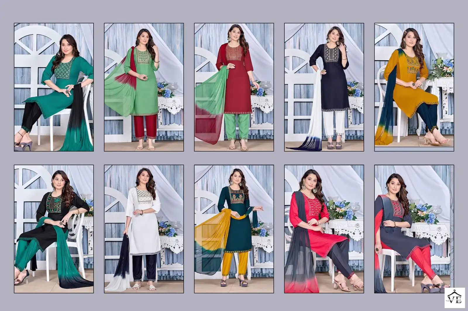 Vardan Ethnic Trendy Smart Girls Rayon Wholesale Readymade Salwar Suit Catalog — Wholesale Salwar Suits, MPA wholesale from Surat — view 9
