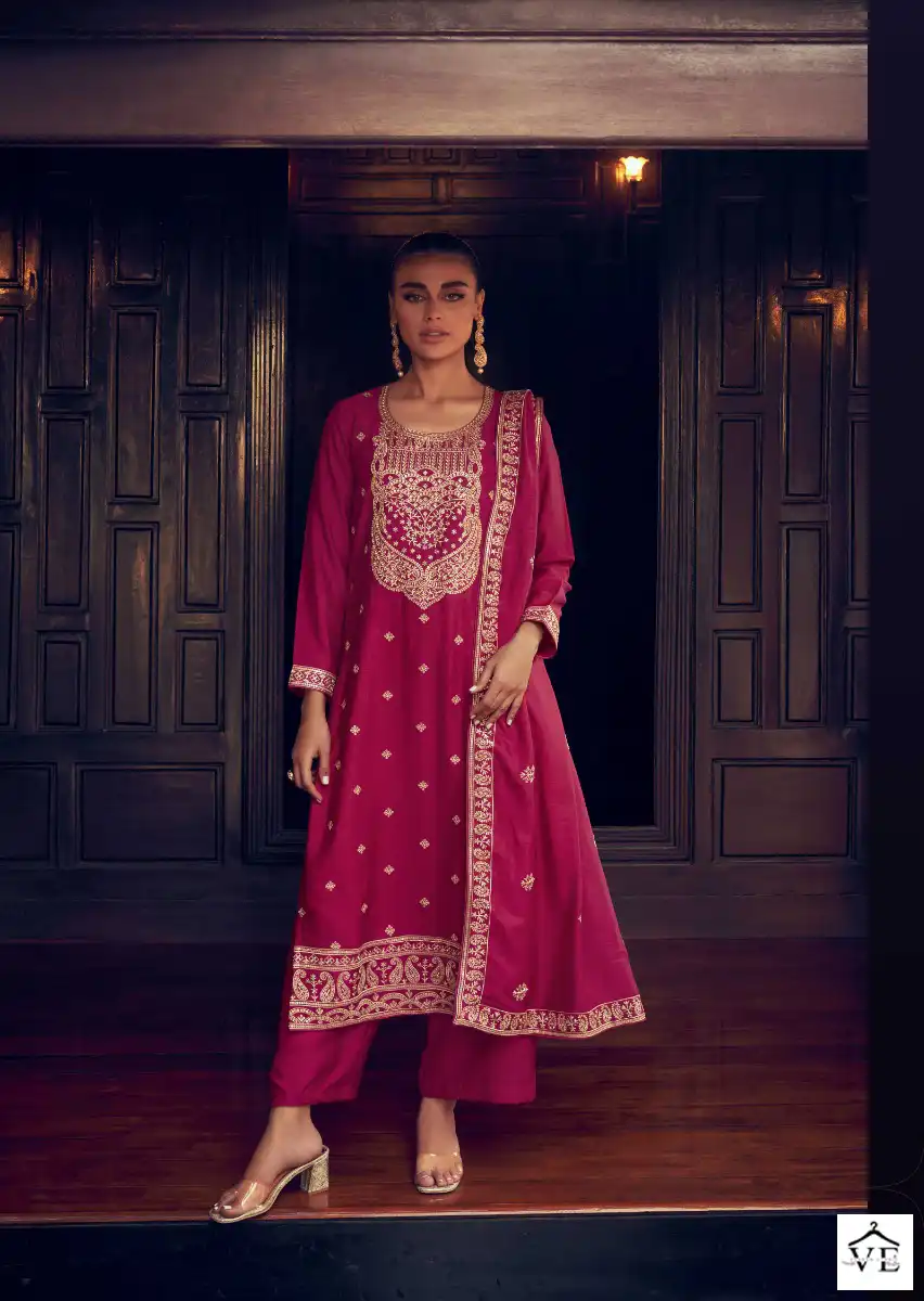 Aashirwad Tulip Premium Silk Wholesale Designer Salwar Suit Catalog — Wholesale Salwar Suits, Aashirwad Creation wholesale from Surat - Gallery Image 2