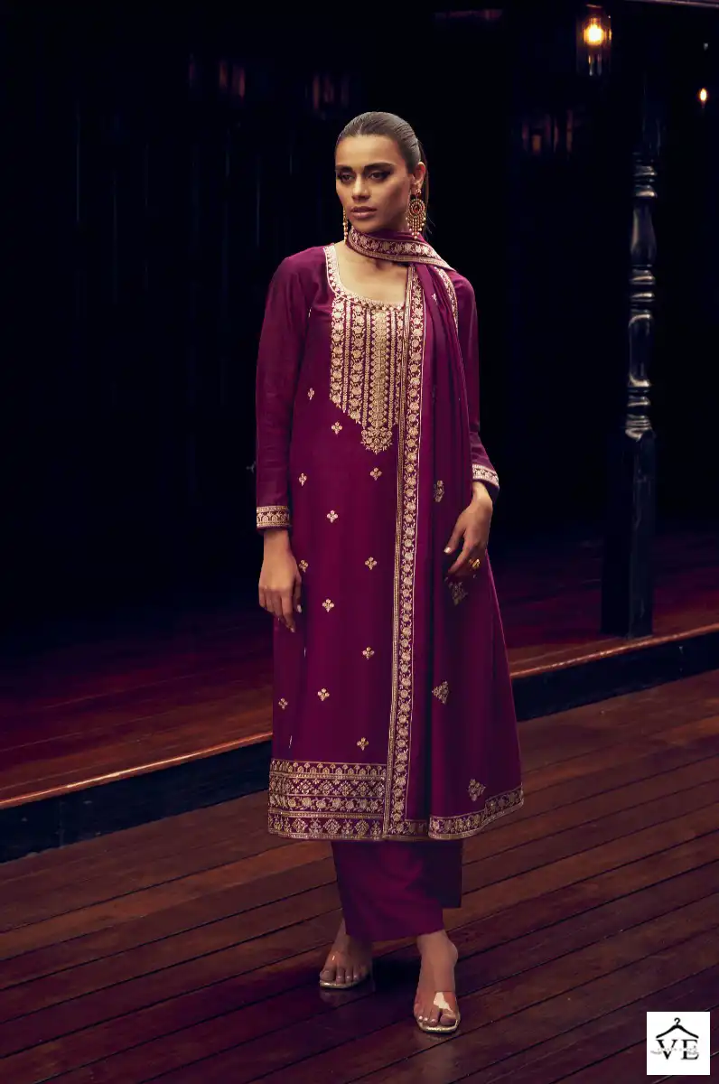 Aashirwad Tulip Premium Silk Wholesale Designer Salwar Suit Catalog — Wholesale Salwar Suits, Aashirwad Creation wholesale from Surat - Gallery Image 4
