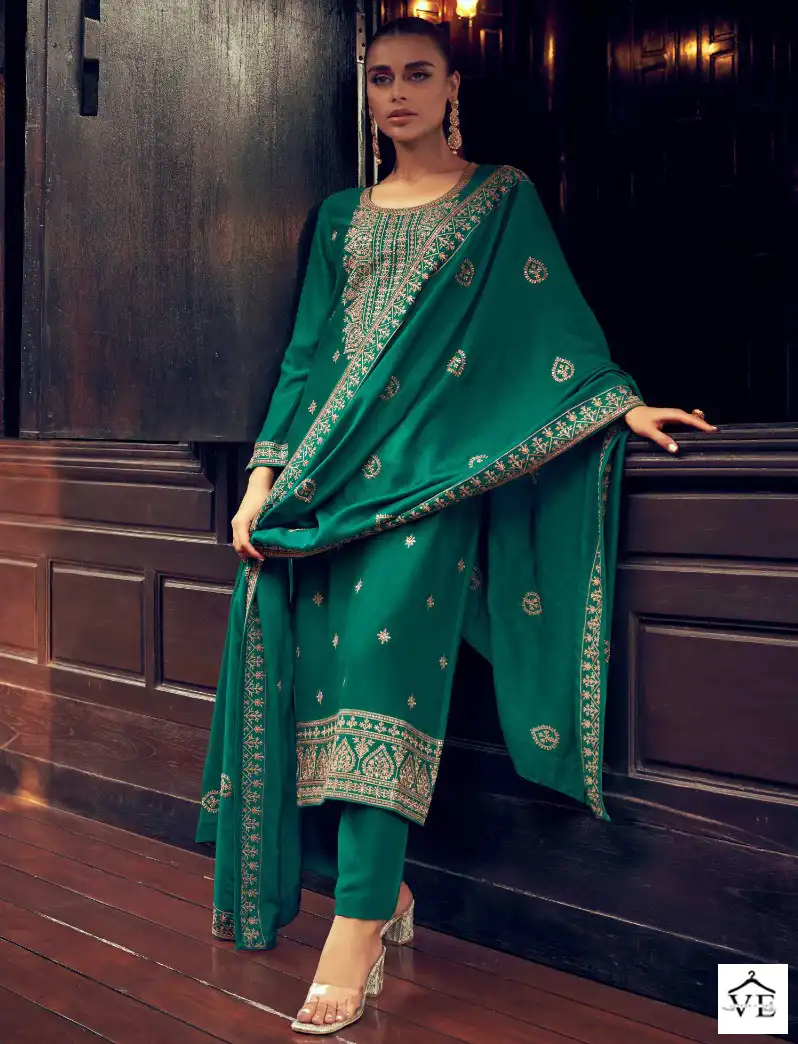 Aashirwad Tulip Premium Silk Wholesale Designer Salwar Suit Catalog — Wholesale Salwar Suits, Aashirwad Creation wholesale from Surat — view 1