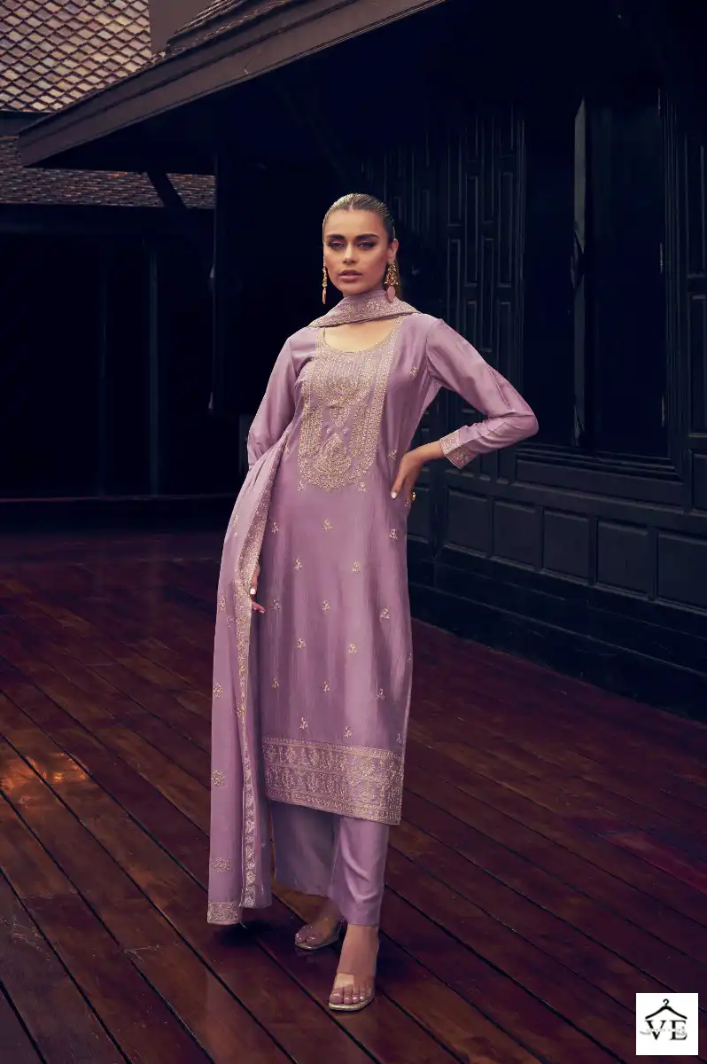 Aashirwad Tulip Premium Silk Wholesale Designer Salwar Suit Catalog — Wholesale Salwar Suits, Aashirwad Creation wholesale from Surat - Gallery Image 7