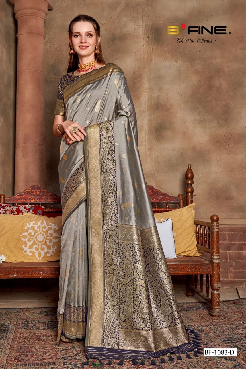 B Fine Twinkle Silk Wholesale Fancy Sarees Catalog — Wholesale Sarees, MPA wholesale from Surat — view 3