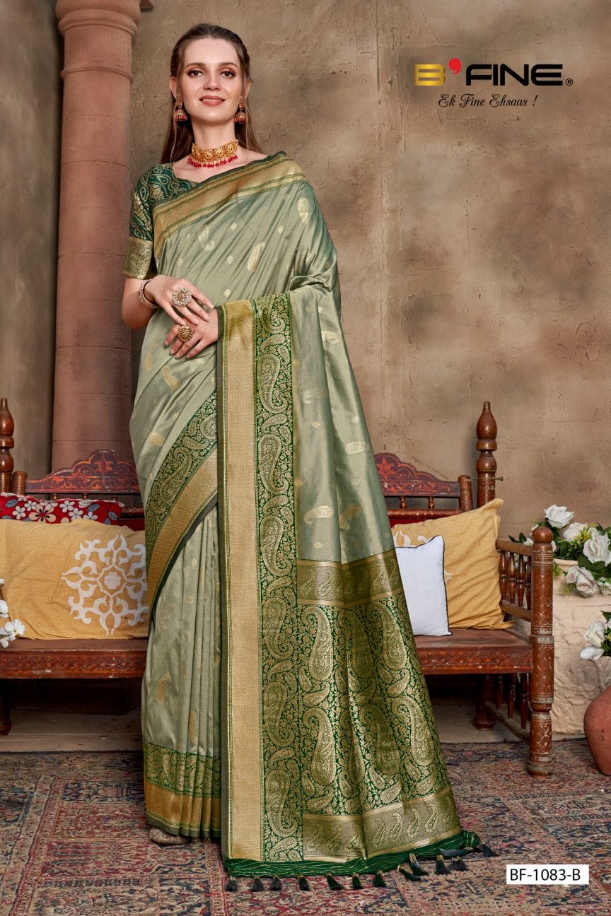 B Fine Twinkle Silk Wholesale Fancy Sarees Catalog — Wholesale Sarees, MPA wholesale from Surat — view 4