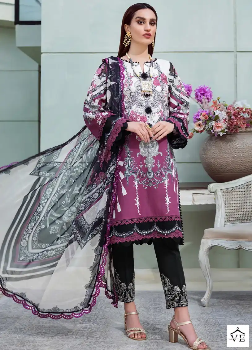 Taj Creations 402 Pure Cotton Wholesale Pakistani Suit — Wholesale Salwar Suits, MPA wholesale from Surat — view 1
