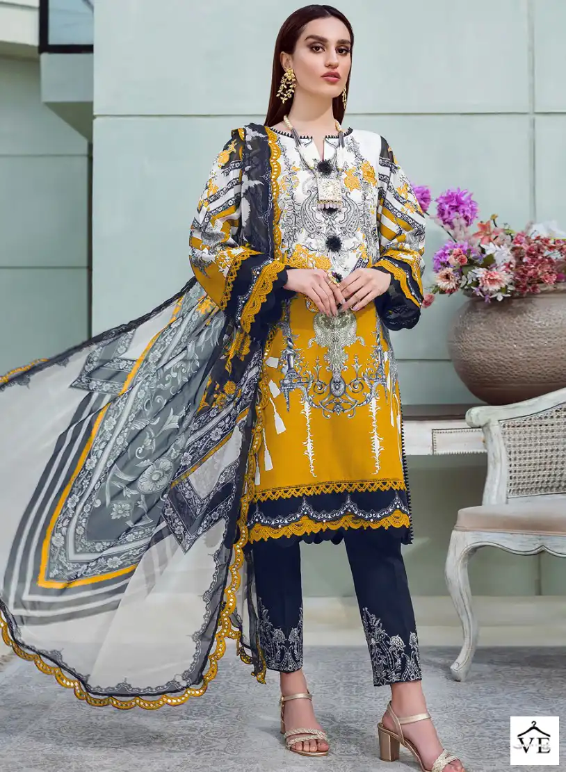 Taj Creations 403 Pure Cotton Wholesale Pakistani Suit — Wholesale Salwar Suits, MPA wholesale from Surat — view 1