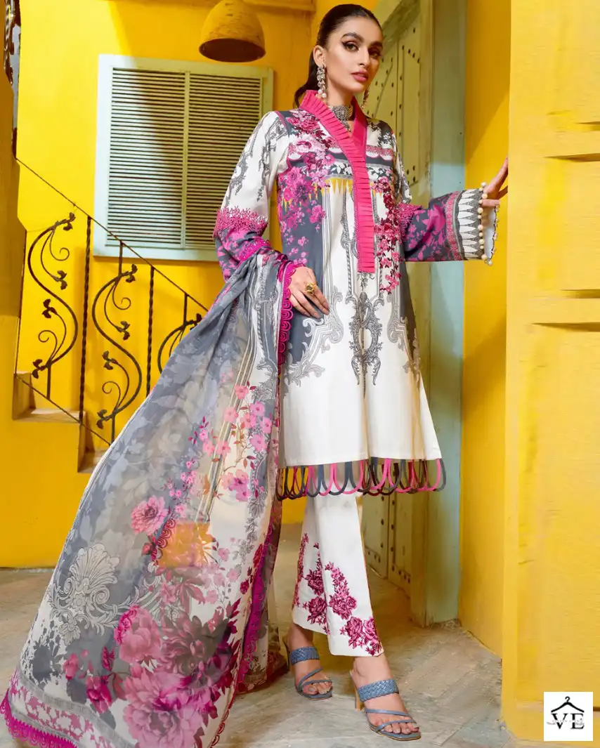 Taj Creations Bliss Lawn 2 Taj 405 Pure Cotton Wholesale Pakistani Salwar Suit — Wholesale Salwar Suits, MPA wholesale from Surat — view 1