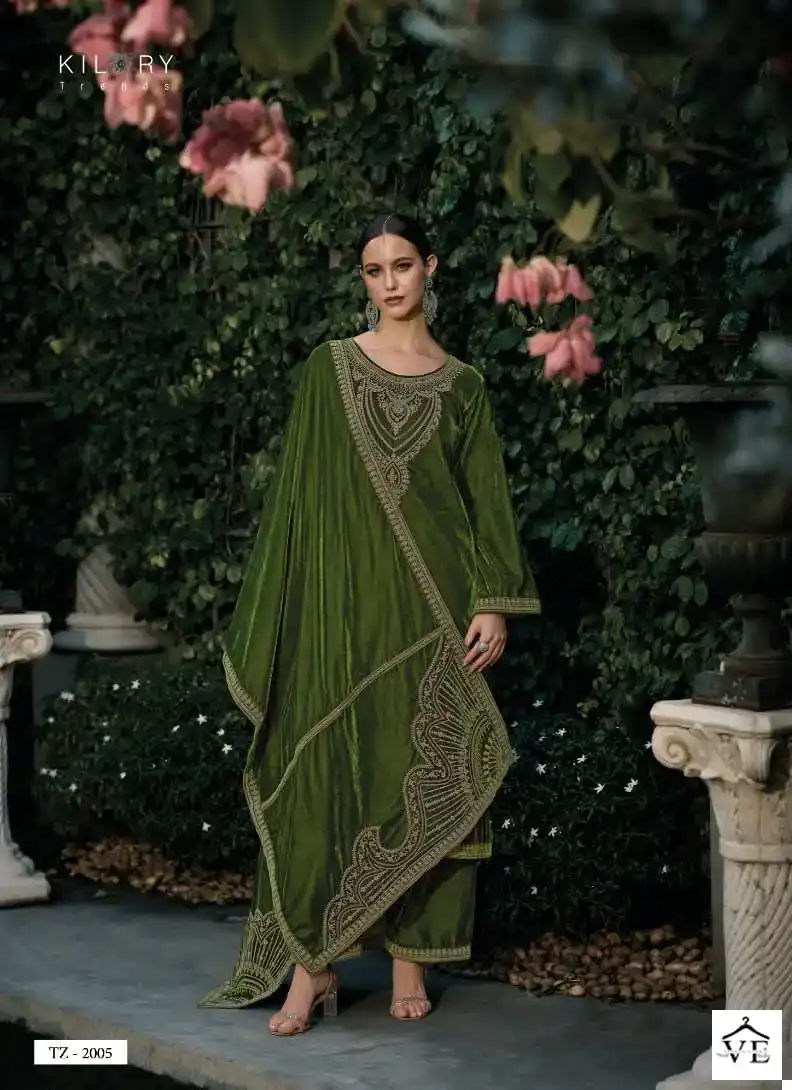 Kilory Trends Tehzeeb Premium Velvet Wholesale Designer Winter Wear Salwar Suit Catalog — Wholesale Salwar Suits, MPA wholesale from Surat - Gallery Image 3