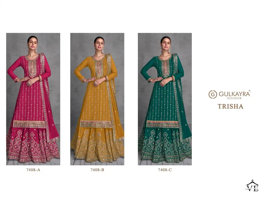 Gulkayra Designer Trisha Real Georgette Wholesale Designer Salwar Suit Catalog — Wholesale Salwar Suits, MPA wholesale from Surat — view 4