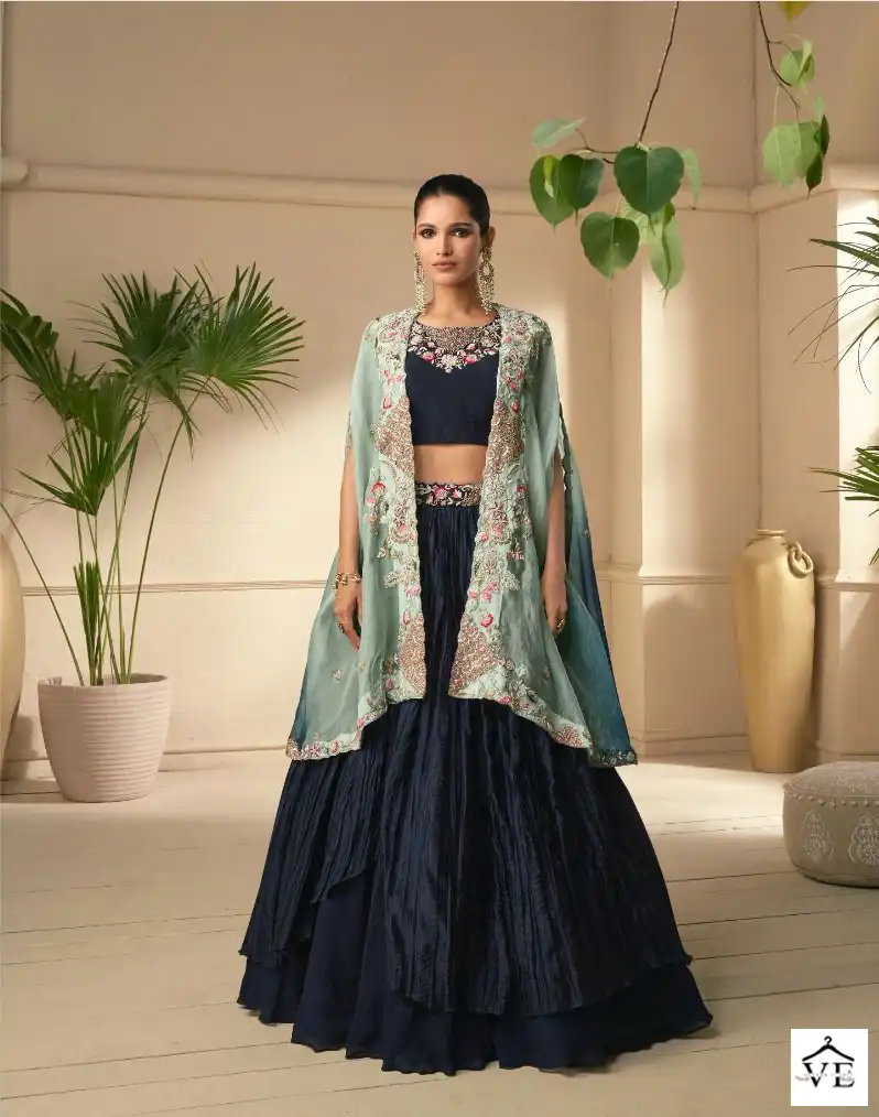 Sayuri Vasansi Silk / Real Georgette Wholesale Designer Gown Catalog — Wholesale Kurtis, Sayuri Designer wholesale from Surat — view 2