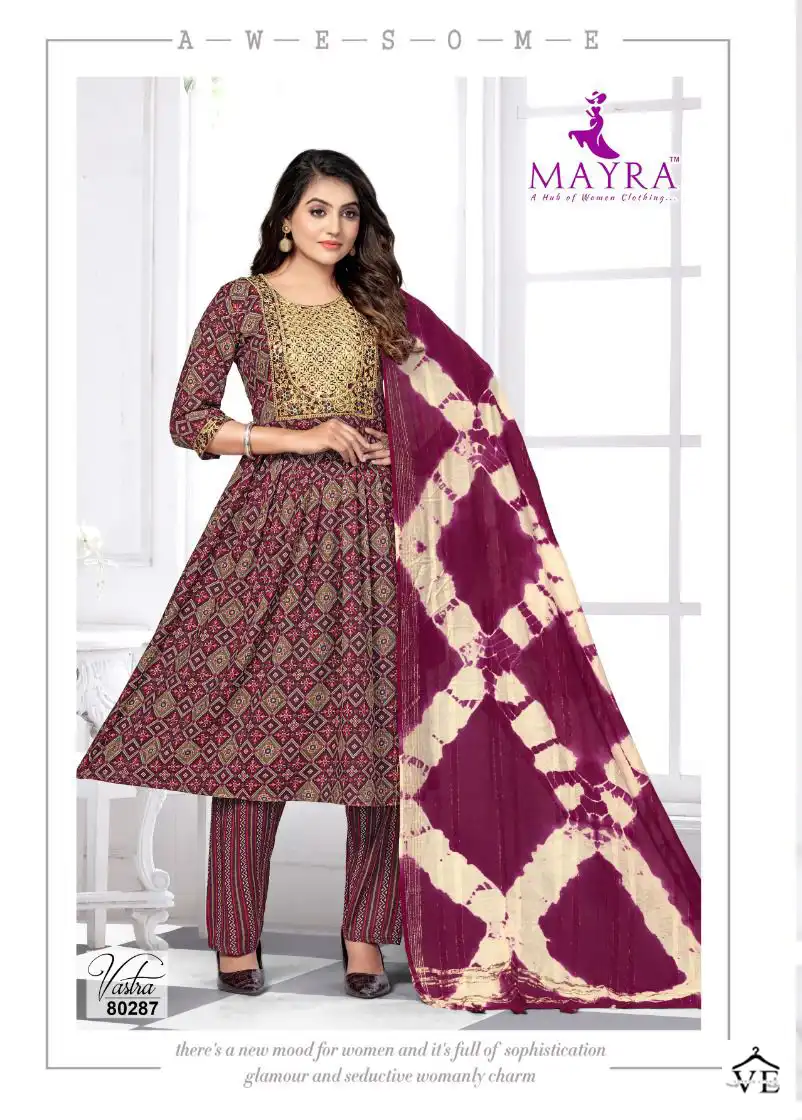 Mayra Fashion Vastra Capsuil Print Wholesale Readymade Salwar Suit Catalog — Wholesale Salwar Suits, MPA wholesale from Surat - Gallery Image 4