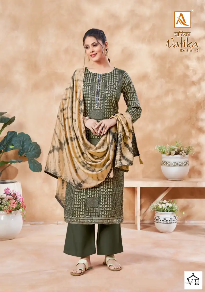 Alok Suits Vatika Edition Vol 3 Jam Cotton Wholesale Hand Work Designer Salwar Suit Catalog — Wholesale Salwar Suits, MPA wholesale from Surat - Gallery Image 6