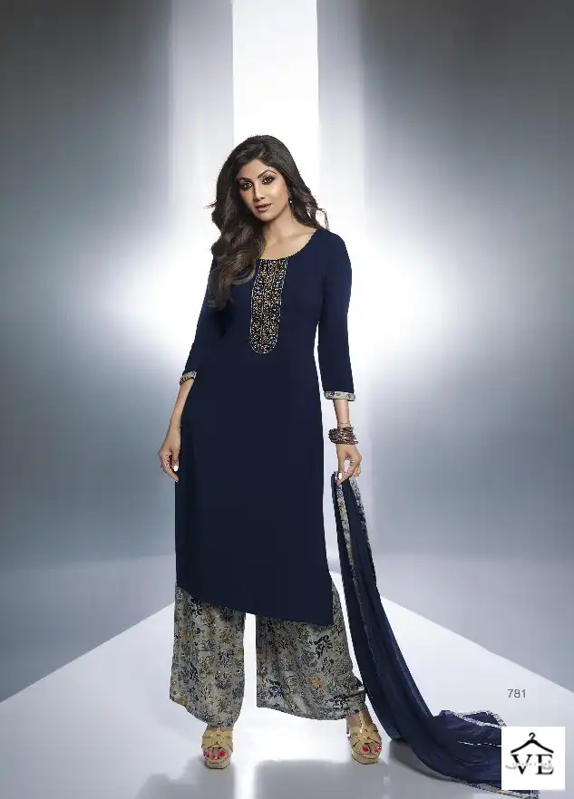 Vardan Ethnic Vatsam Shilpa 7 Rayon Wholesale Readymade Salwar Suit Catalog — Wholesale Salwar Suits, MPA wholesale from Surat - Gallery Image 4
