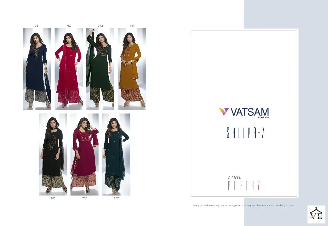Vardan Ethnic Vatsam Shilpa 7 Rayon Wholesale Readymade Salwar Suit Catalog — Wholesale Salwar Suits, MPA wholesale from Surat — view 9