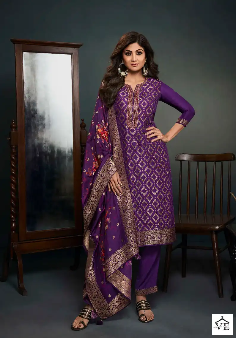 Vatsam Shilpa - 9 Pure Viscose Dola Wholesale Readymade Suits Catalog — Wholesale Salwar Suits, MPA wholesale from Surat - Gallery Image 5