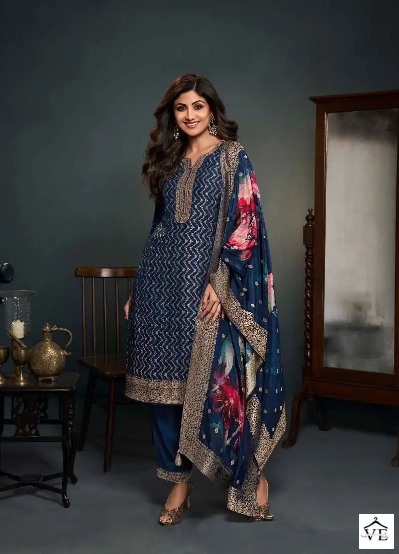 Vatsam Shilpa - 9 Pure Viscose Dola Wholesale Readymade Suits Catalog — Wholesale Salwar Suits, MPA wholesale from Surat - Gallery Image 2