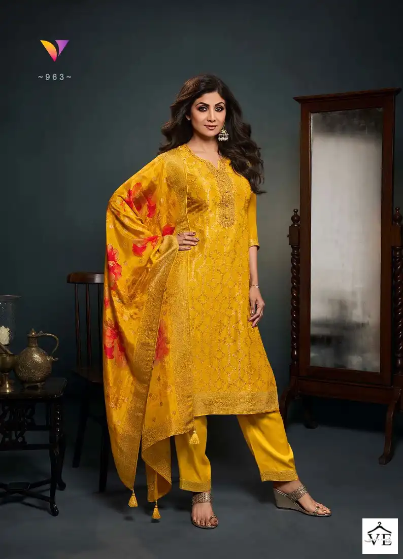 Vatsam Shilpa - 9 Pure Viscose Dola Wholesale Readymade Suits Catalog — Wholesale Salwar Suits, MPA wholesale from Surat - Gallery Image 3