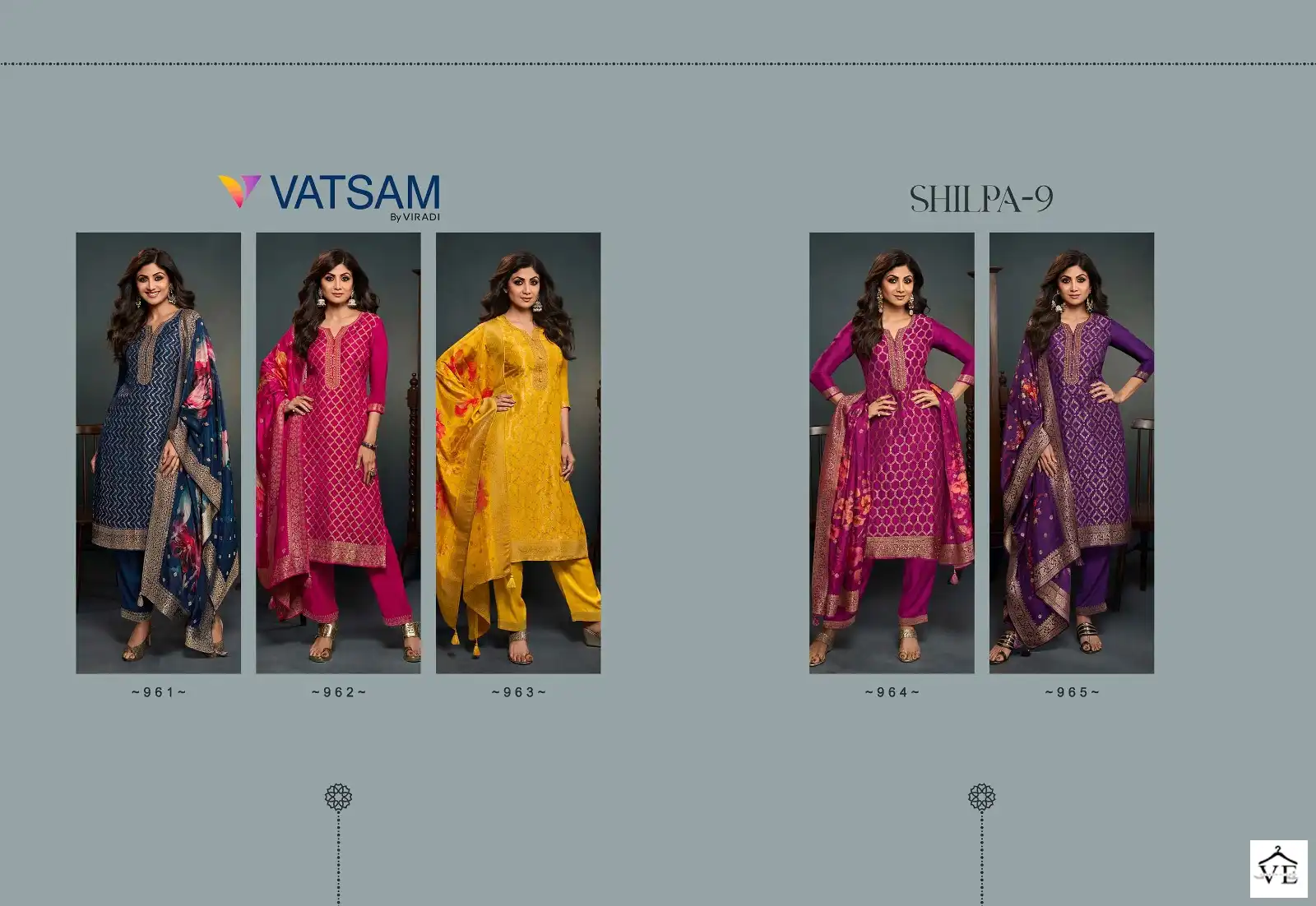Vatsam Shilpa - 9 Pure Viscose Dola Wholesale Readymade Suits Catalog — Wholesale Salwar Suits, MPA wholesale from Surat — view 6