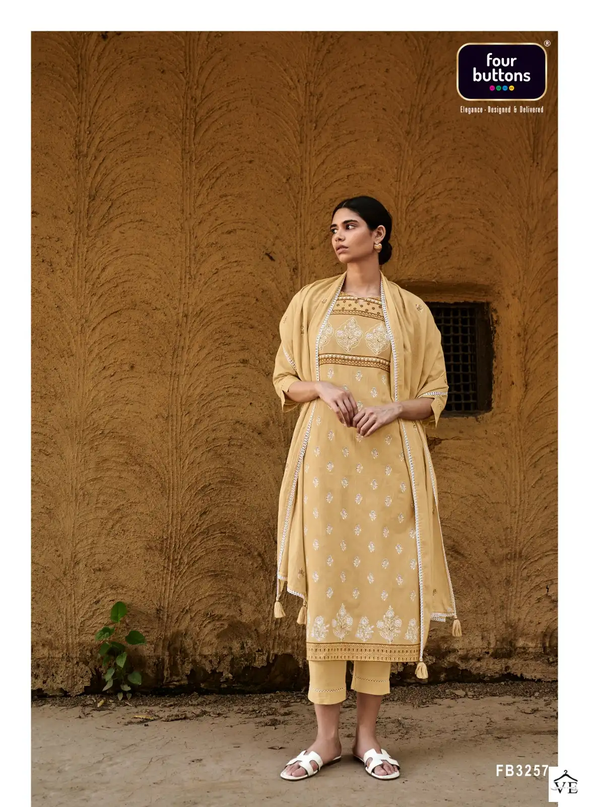 Four Buttons Veda Intricate Print Wholesale Designer Readymade Salwar Suit Catalog — Wholesale Salwar Suits, MPA wholesale from Surat — view 7