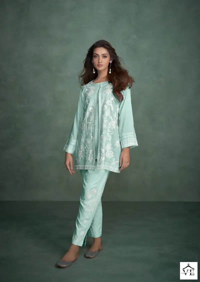 Vamika Veera Vol 2 Heavy Rayon Wholesale Designer Kurti With Pant Catalog — Wholesale Kurtis, MPA wholesale from Surat - Gallery Image 6