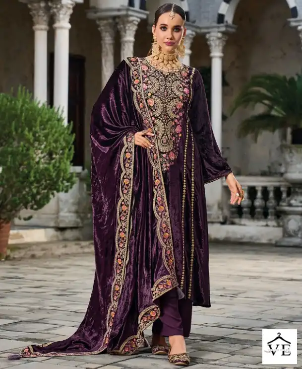 Rangati Velvet 36 Viscose Velvet Wholesale Designer Winter Salwar Suit Catalog — Wholesale Salwar Suits, MPA wholesale from Surat — view 1