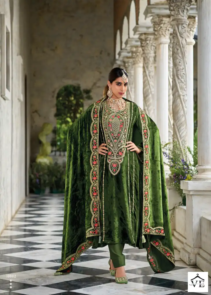 Rangati Velvet 36 Viscose Velvet Wholesale Designer Winter Salwar Suit Catalog — Wholesale Salwar Suits, MPA wholesale from Surat - Gallery Image 2