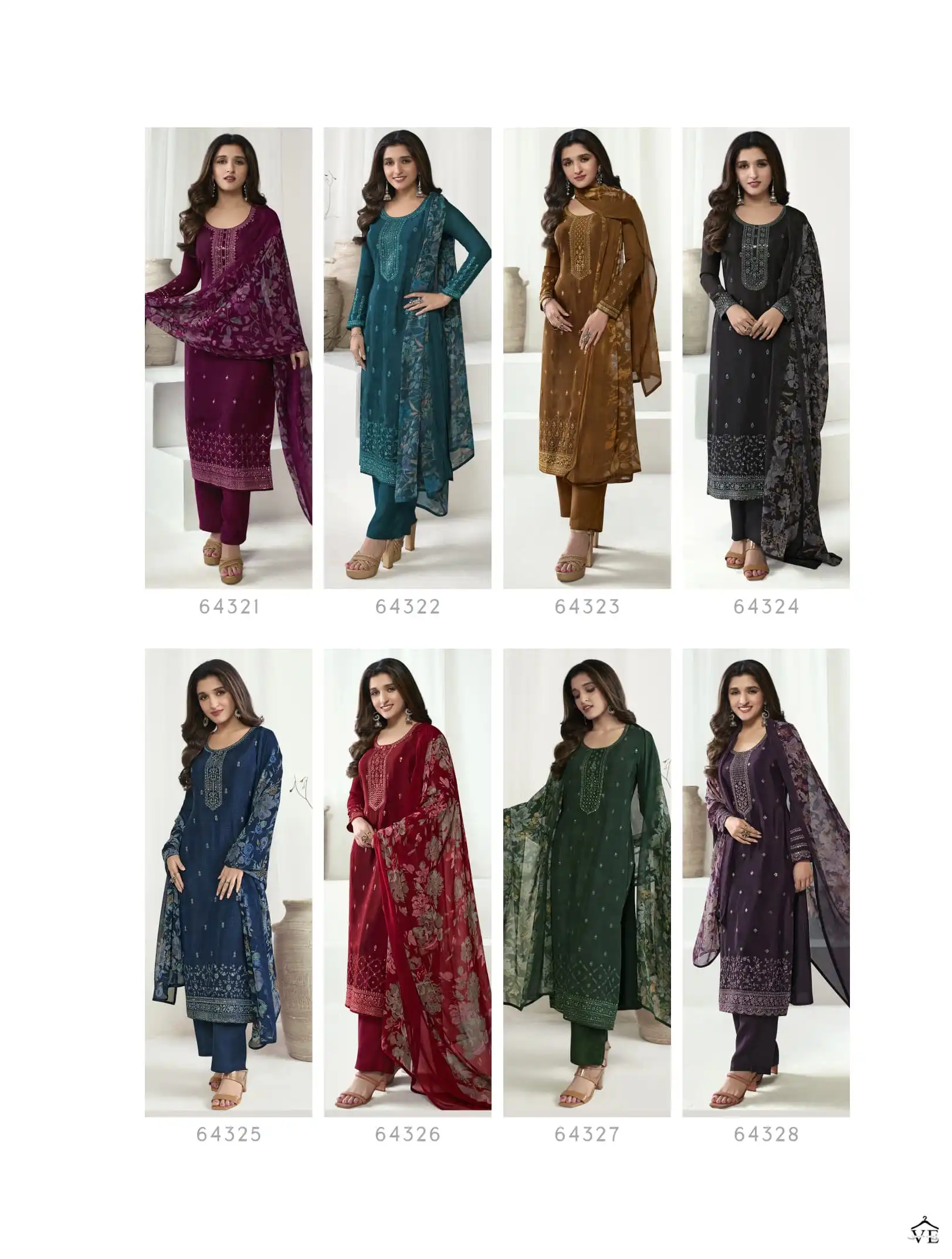 Vinay Royal Crepe-43 Royal Crepe Wholesale Designer Suits Catalog — Wholesale Salwar Suits, MPA wholesale from Surat — Photo 9