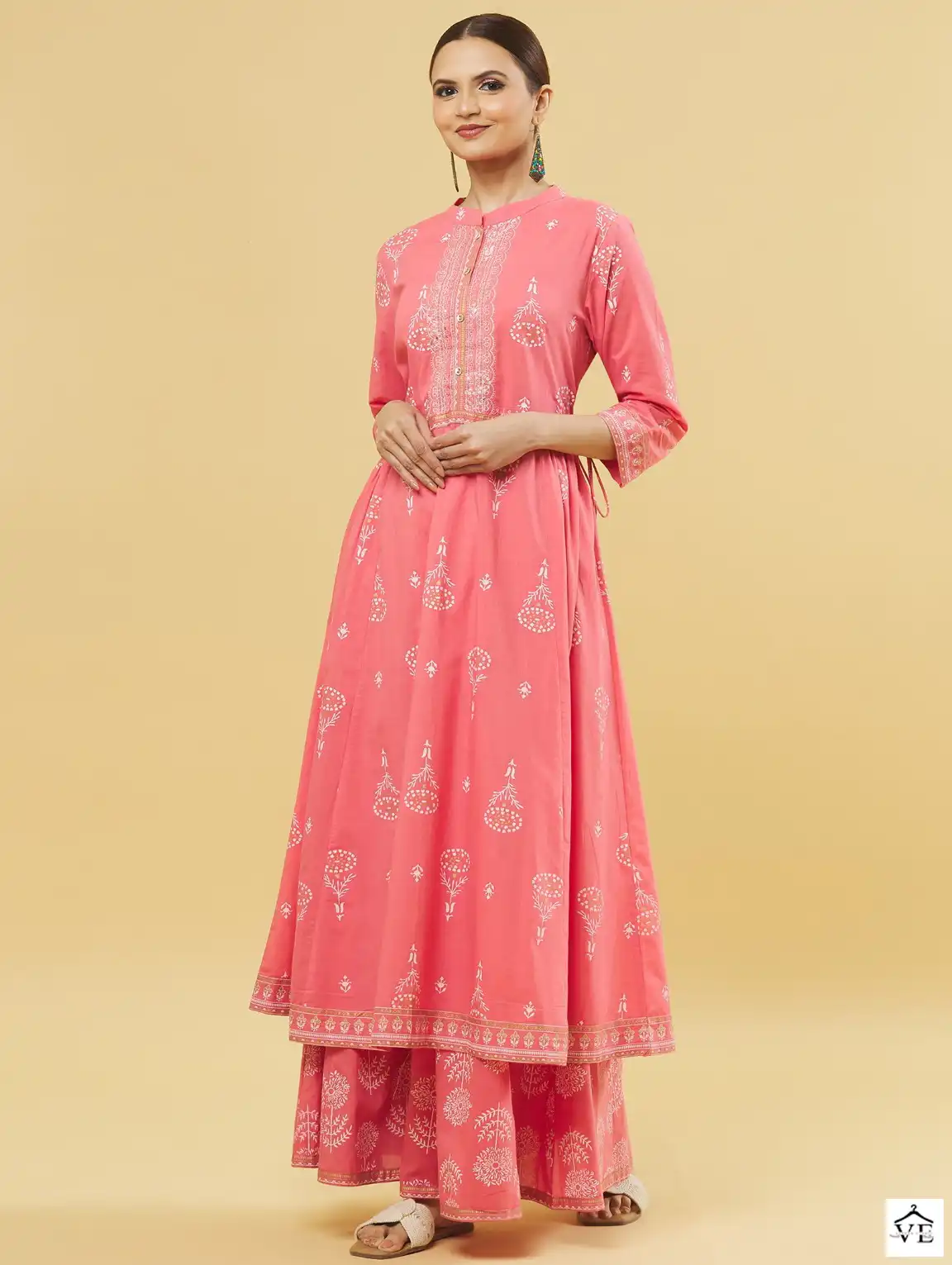 Mahotsav Vishwa Pure Cotton Wholesale Designer Kurti With Plazzo — Wholesale Kurtis, MPA wholesale from Surat — view 1