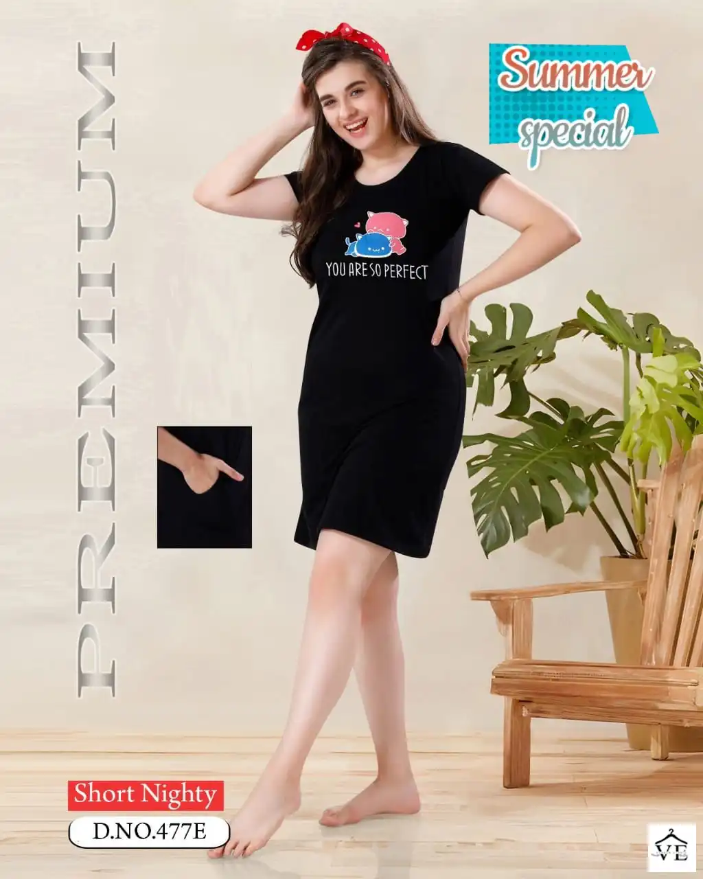 Summer Special Vol D 477 Hosiery Cotton Wholesale Fancy Night Wear T-Shirt Catalog — Wholesale Kurtis, MPA wholesale from Surat - Gallery Image 2