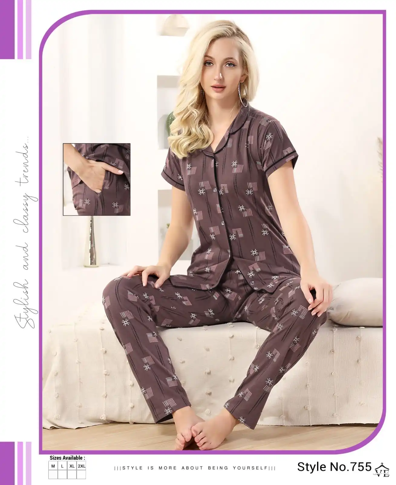 Summer Special Vol D 499 Hosiery Cotton Wholesale Night Suits Catalog — Wholesale, MPA wholesale from Surat - Gallery Image 2