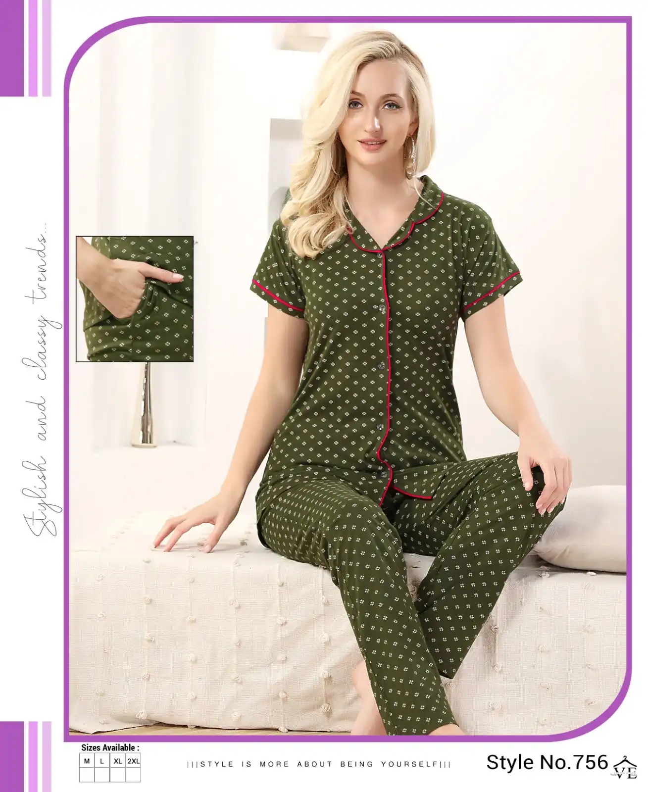 Summer Special Vol D 499 Hosiery Cotton Wholesale Night Suits Catalog — Wholesale, MPA wholesale from Surat - Gallery Image 3