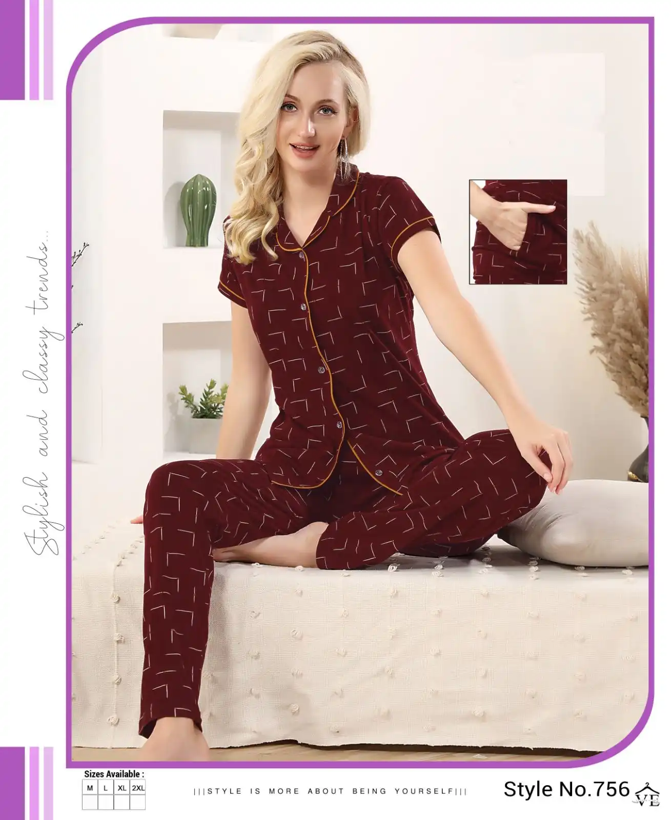 Summer Special Vol D 499 Hosiery Cotton Wholesale Night Suits Catalog — Wholesale, MPA wholesale from Surat - Gallery Image 5