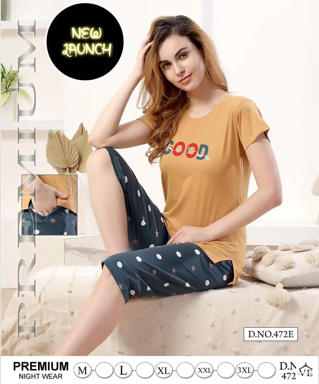 Summer Special Vol D472 Hosiery Wholesale Night Suits Catalog — Wholesale, MPA wholesale from Surat — view 5