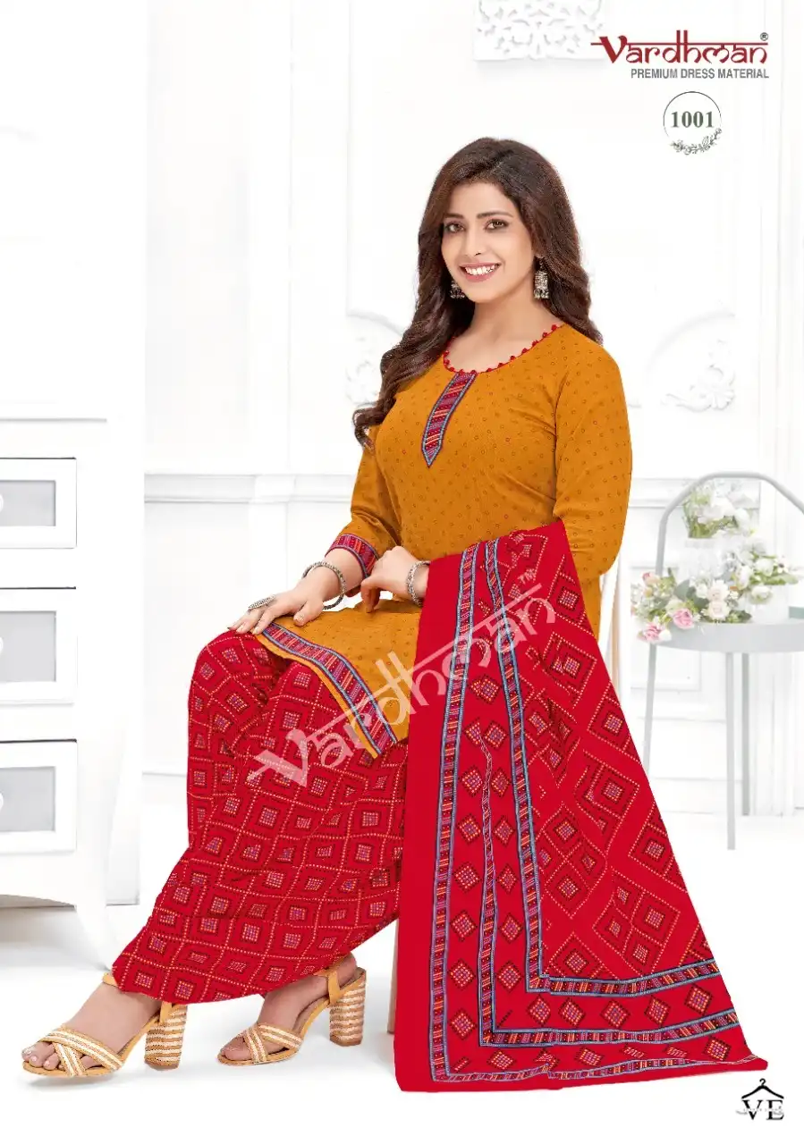 Vardan Ethnic Vanshika Vol 1 Pure Cotton Wholesale Readymade Salwar Suit Catalog — Wholesale Salwar Suits, MPA wholesale from Surat - Gallery Image 2