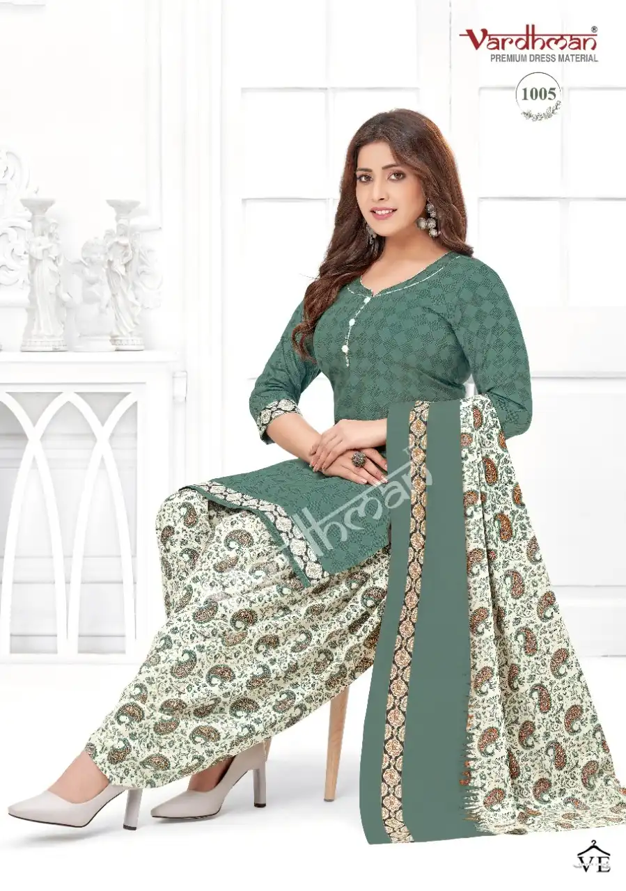 Vardan Ethnic Vanshika Vol 1 Pure Cotton Wholesale Readymade Salwar Suit Catalog — Wholesale Salwar Suits, MPA wholesale from Surat - Gallery Image 6