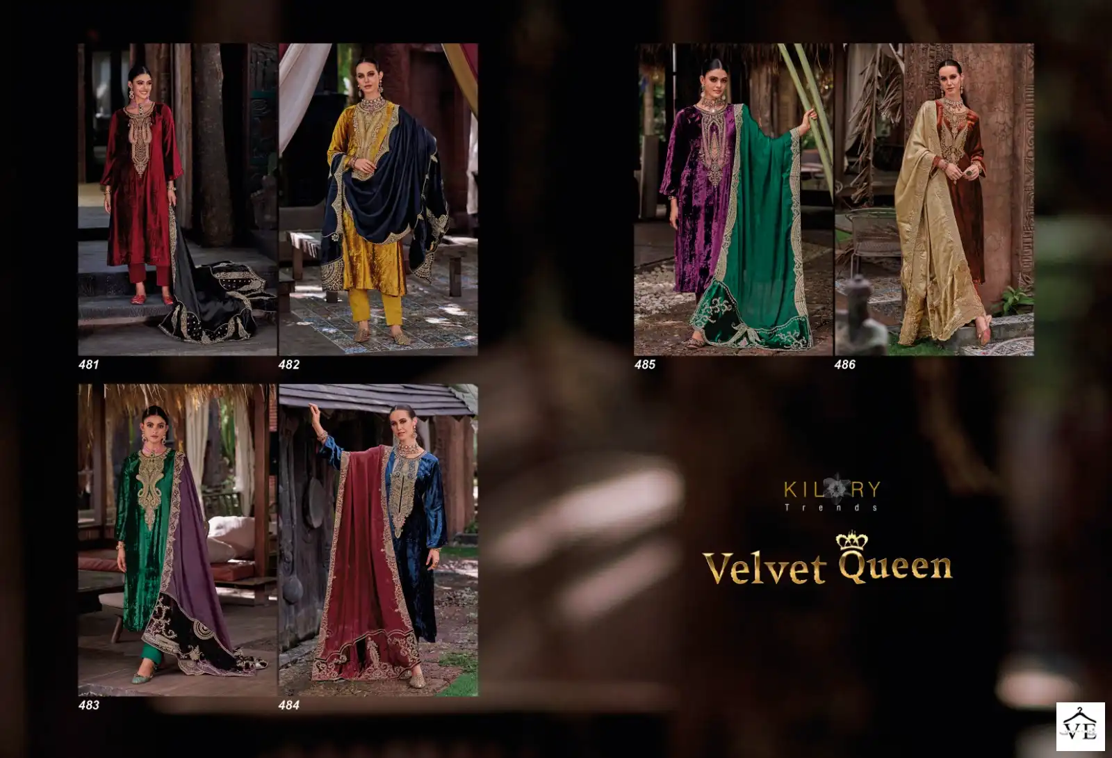 Kilory Trends Velvet Queen Pure Velvet Wholesale Designer Winter Salwar Suit Catalog — Wholesale Salwar Suits, MPA wholesale from Surat — view 7