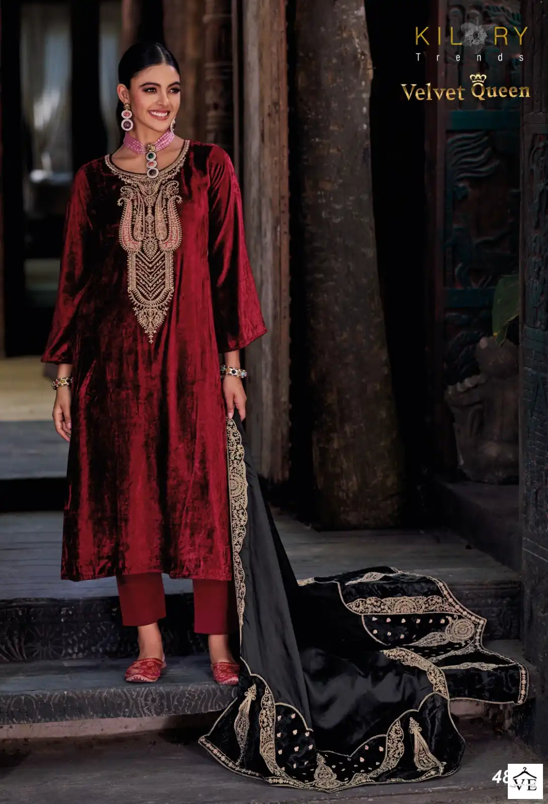 Kilory Trends Velvet Queen Pure Velvet Wholesale Designer Winter Salwar Suit Catalog — Wholesale Salwar Suits, MPA wholesale from Surat - Gallery Image 2