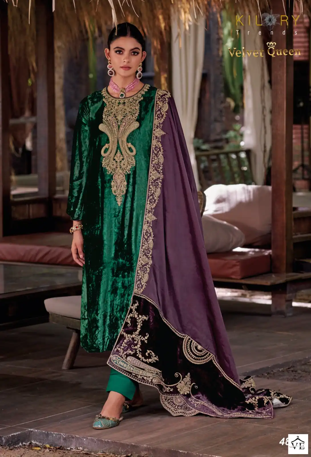 Kilory Trends Velvet Queen Pure Velvet Wholesale Designer Winter Salwar Suit Catalog — Wholesale Salwar Suits, MPA wholesale from Surat - Gallery Image 3