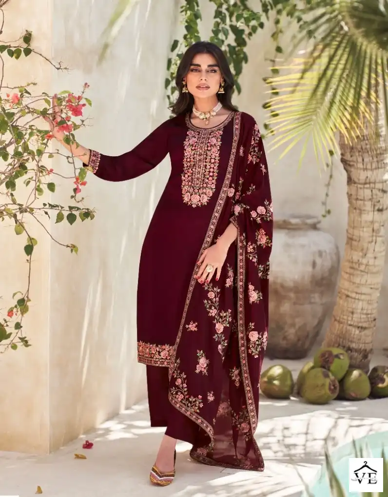 Aashirwad Verona Premium Silk Wholesale Designer Salwar Suit Catalog — Wholesale Salwar Suits, Aashirwad Creation wholesale from Surat - Gallery Image 3