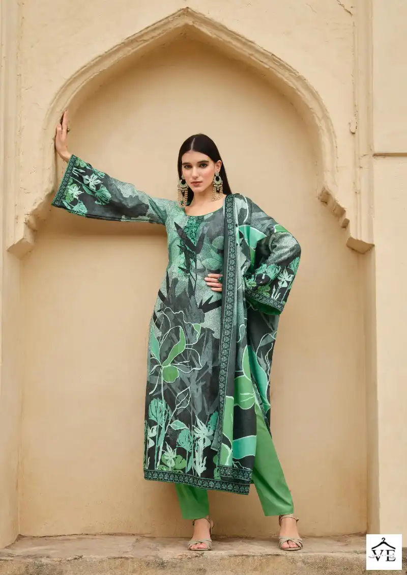 Fida Wave Pashmina Wholesale Salwar Suit Catalog — Wholesale Salwar Suits, MPA wholesale from Surat - Gallery Image 2