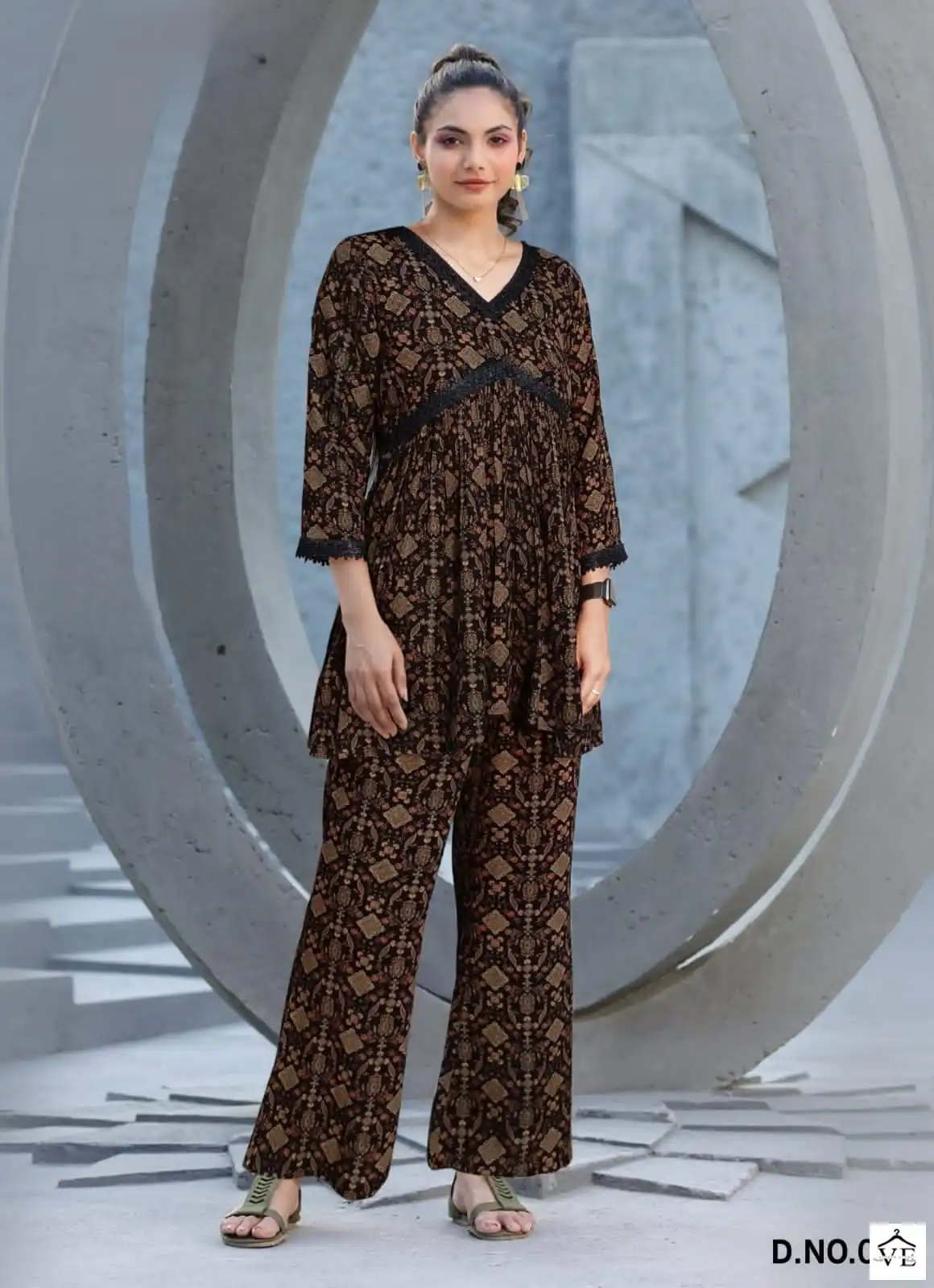 VE Vol 2 Wrinkle Cotton Wholesale Western Pair Catalog — Wholesale Kurtis, MPA wholesale from Surat — view 3