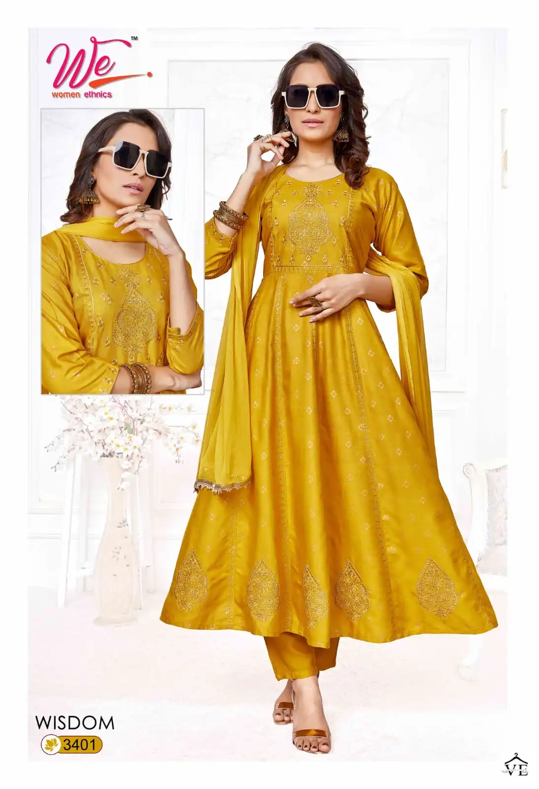 We Wisdom Rayon Wholesale Designer Anarkali Style Readymade Salwar Suit Catalog — Wholesale Salwar Suits, MPA wholesale from Surat - Gallery Image 8