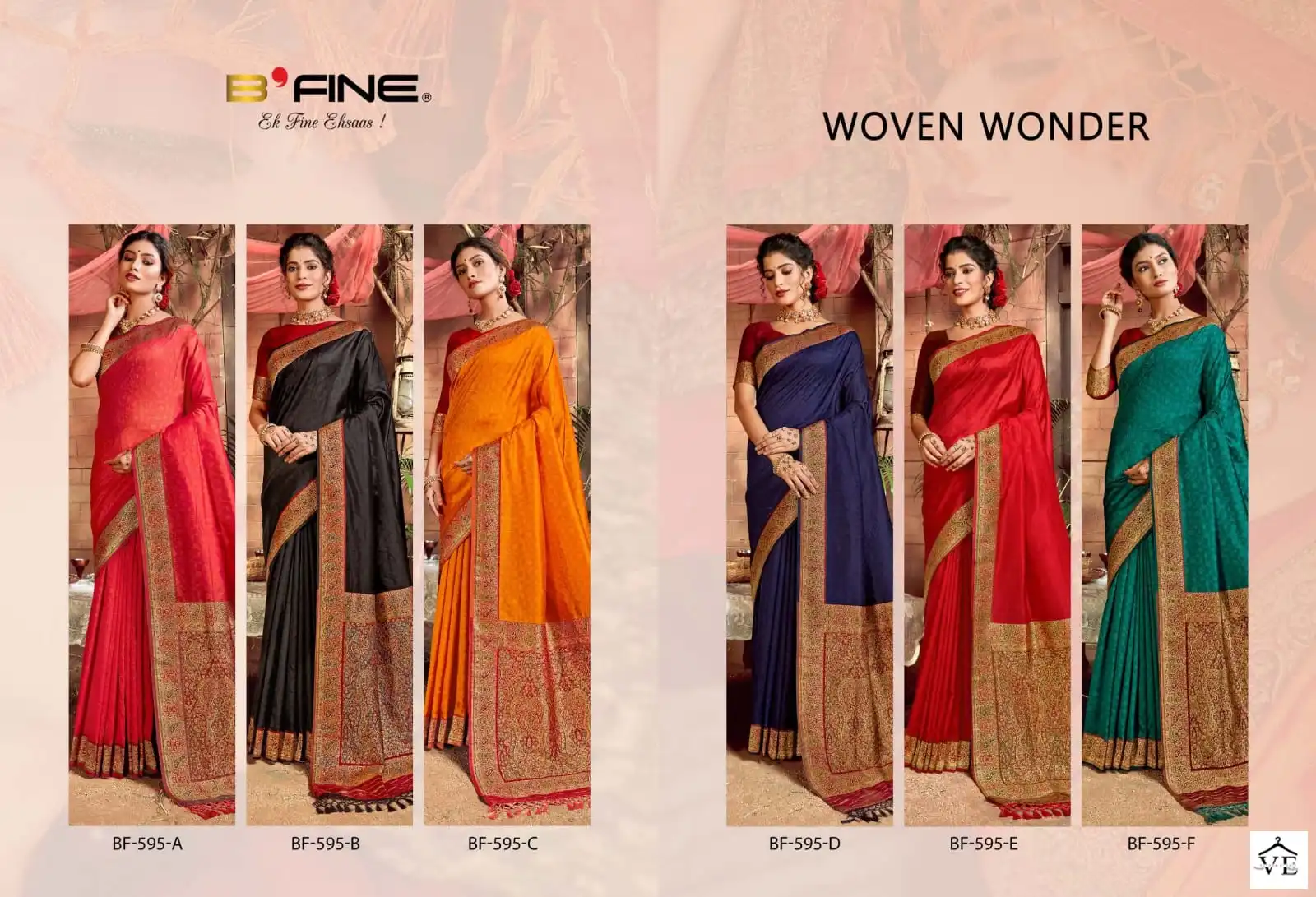 B Fine Woven Wonders Silk Wholesale Fancy Sarees Catalog — Wholesale Sarees, MPA wholesale from Surat — view 7