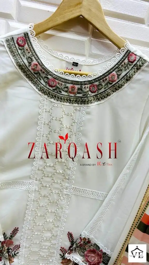 Zarqash Z 146 Heavy Gorgette Wholesale Designer Readymade Pakistani Salwar Suit Catalog — Wholesale Salwar Suits, MPA wholesale from Surat - Gallery Image 4